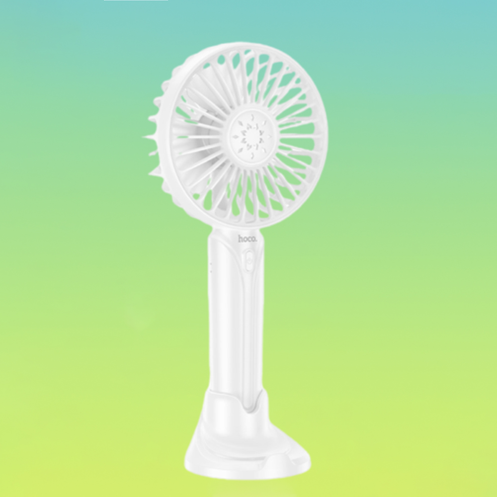 Hoco MMJ02 Portable Handled Fan - White