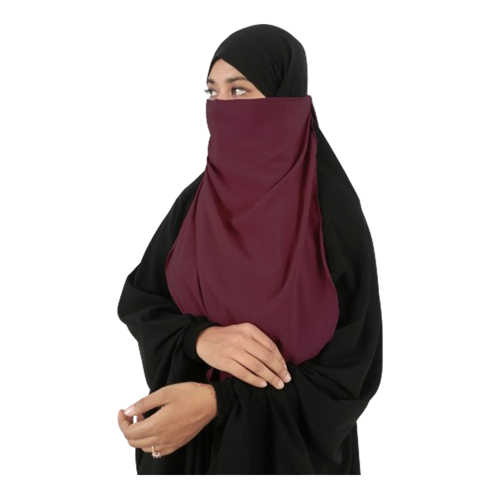 Nose Niqab For Women - Maroon