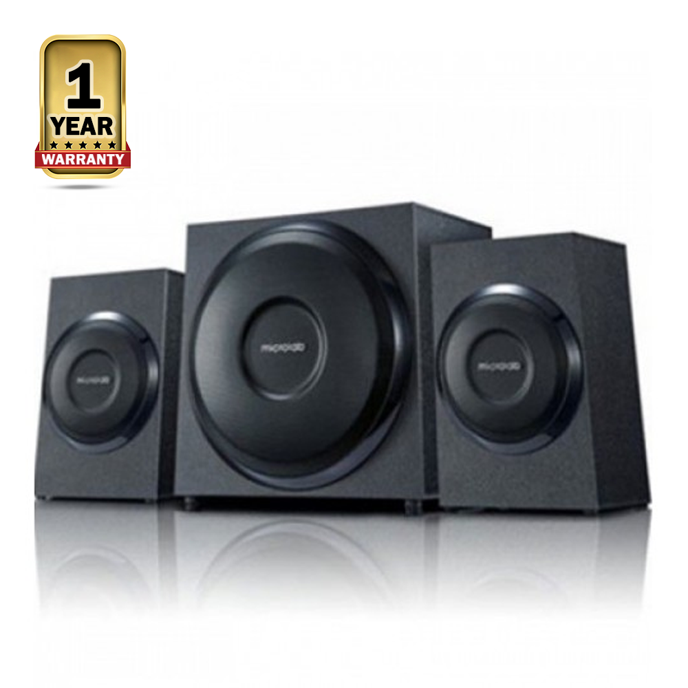 Microlab M-110 2.1 Subwoofer Speaker - Black 