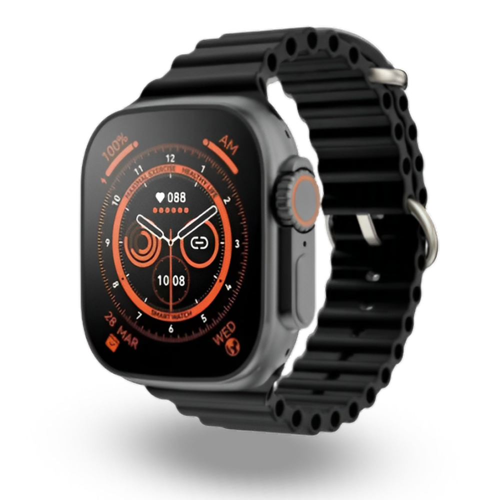 MEKE S9 Ultra Max Multi-functional 1.99 Inch Big Screen Smart Watch - Black