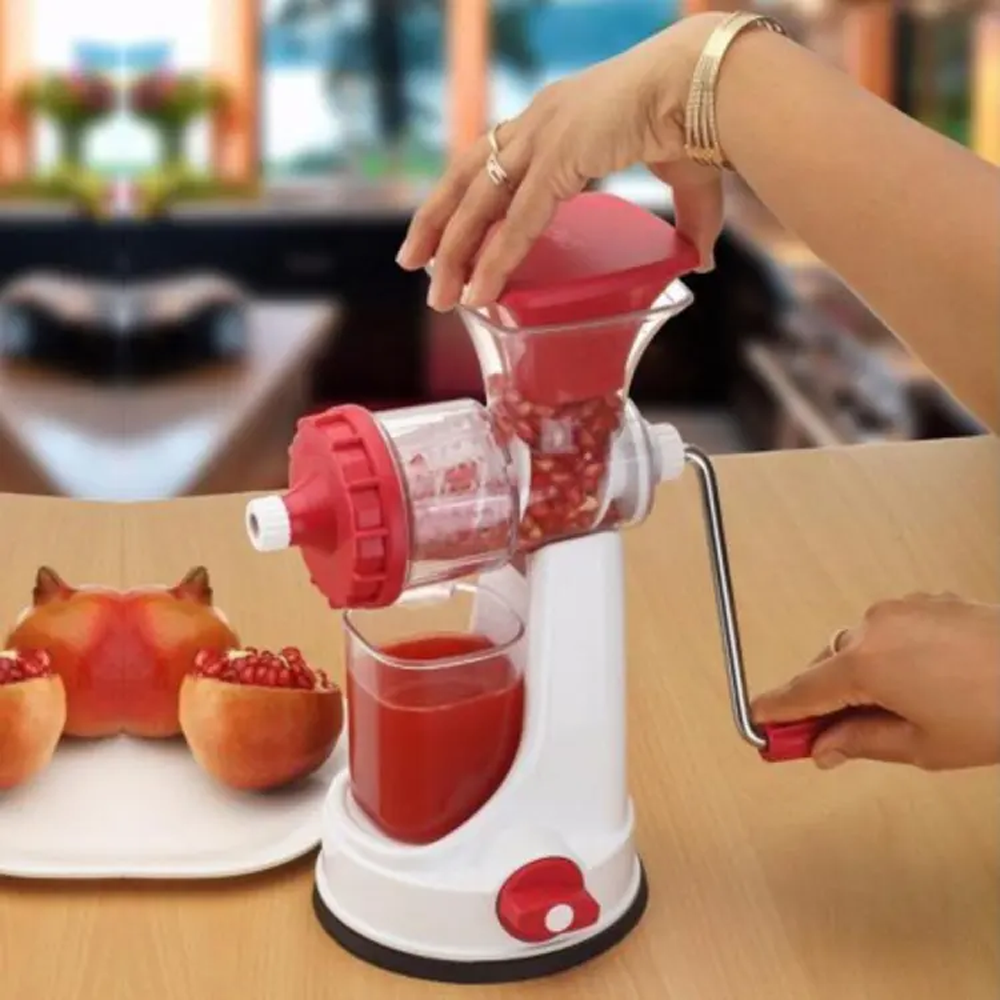 Plastic Fruit And Vegetable Hand Juicer - Multicolor