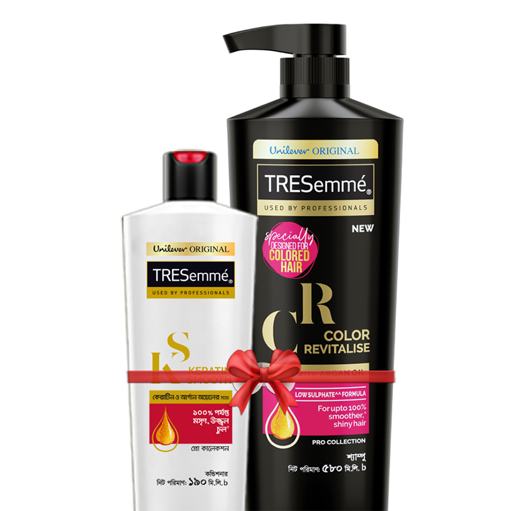 Buy TRESemme Color Revitalize Shampoo - 580ml Get TRESemme Keratin Smooth Conditioner - 190ml Free