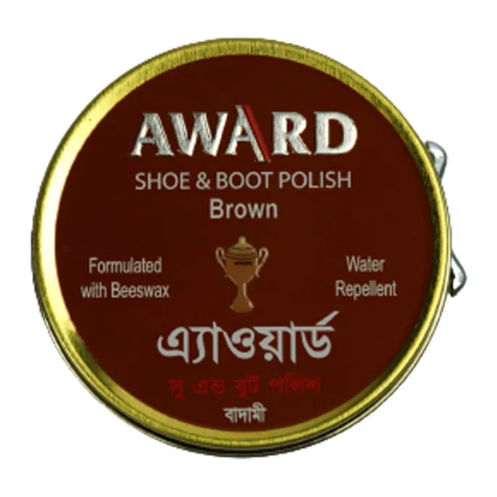 Award Shoe and Boot Polish - 40gm - Brown