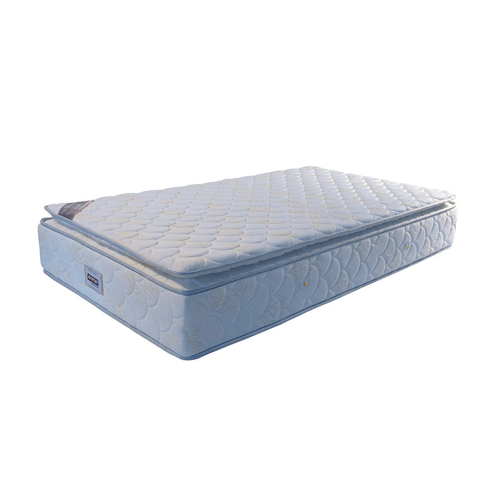 Akhtar AFL-AMT-501 Pillow Top Pocket King Spring Mattress - 10 inch - Light Blue