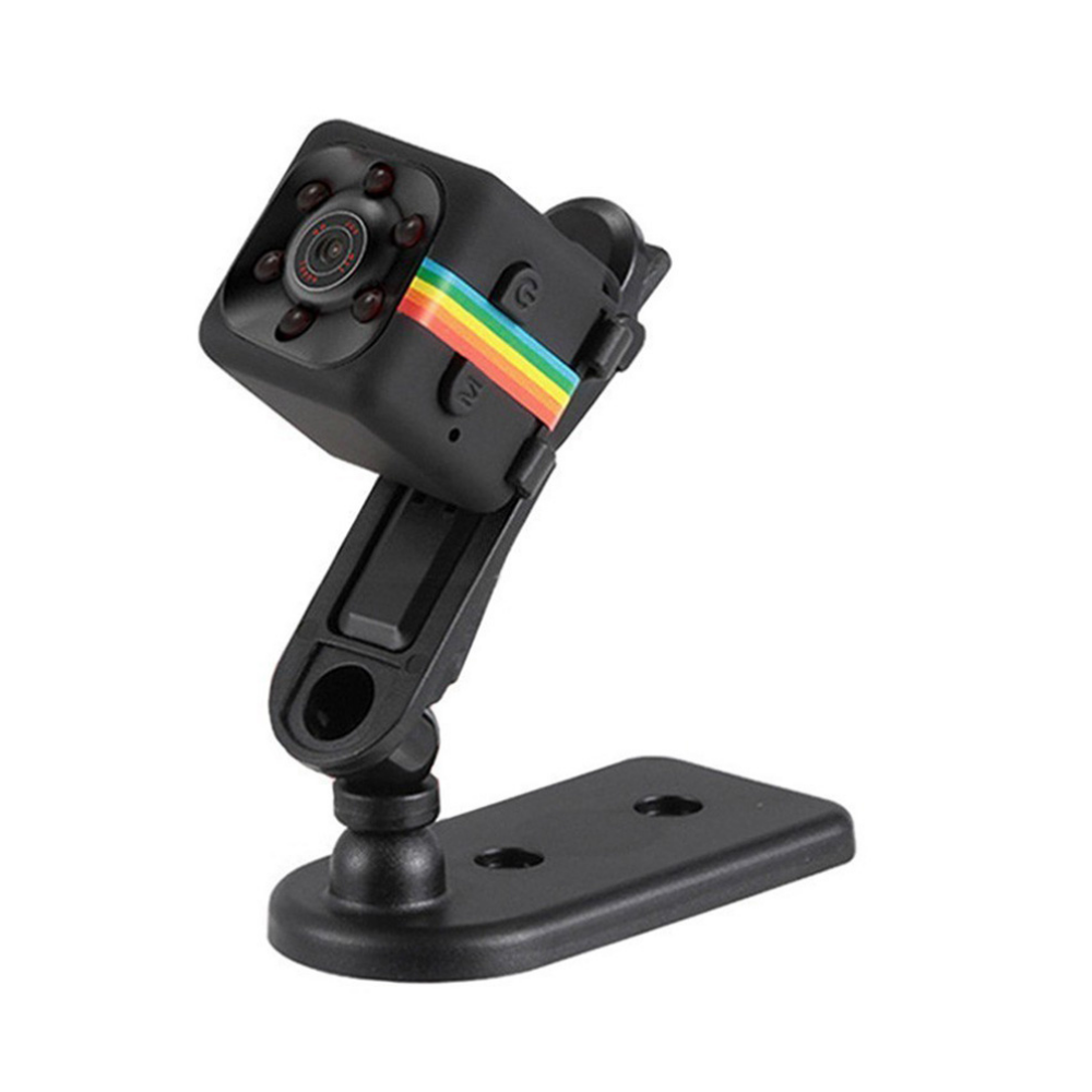 Night Vision CMOS Sensor 1080p Mini Camera - Black