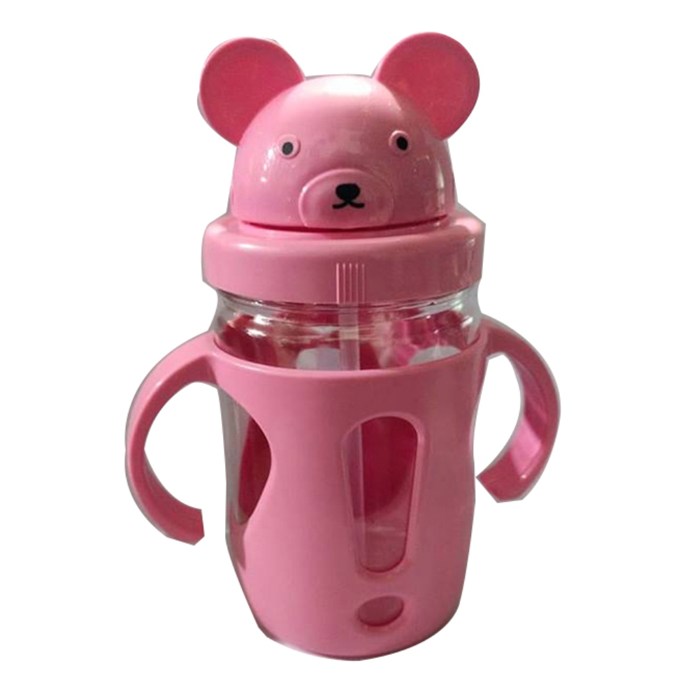 RFL Plastic Mickey Water Bottle - 400ml - Light Pink - 838335
