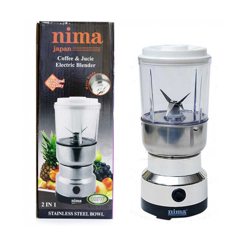 Nima AF-8300 2in1 Electric Grinder and Blender - 300W - Silver