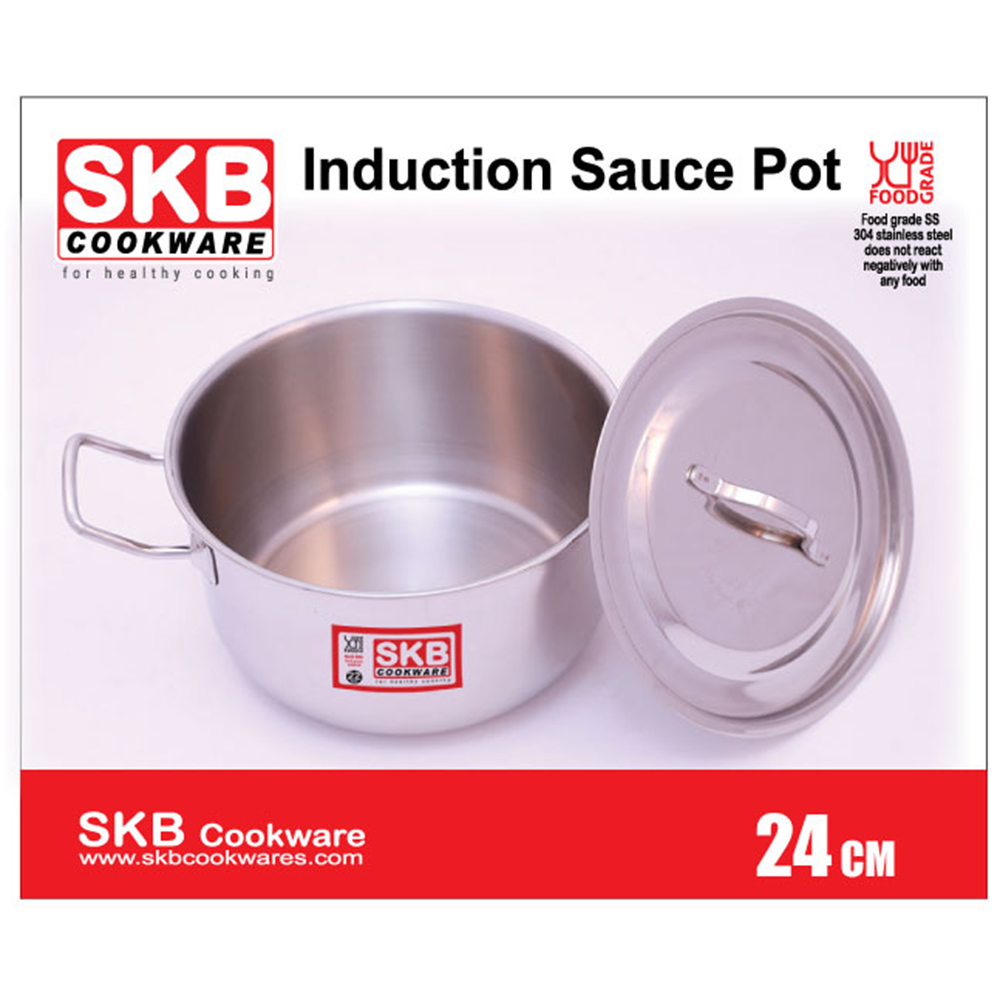 Induction Sauce Pot With SS Lid - 24 cm - Pot 1024