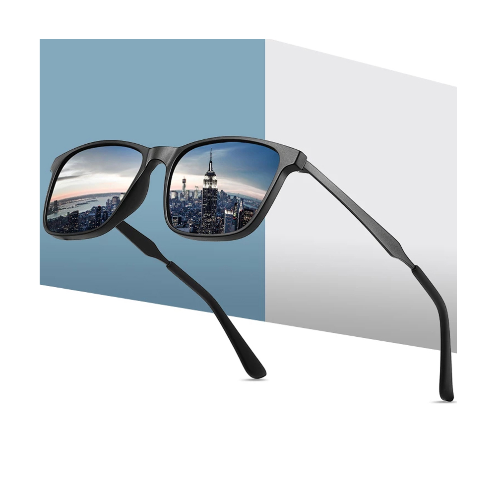 Aluminum Magnesium Polarized Sunglass For Men - Black