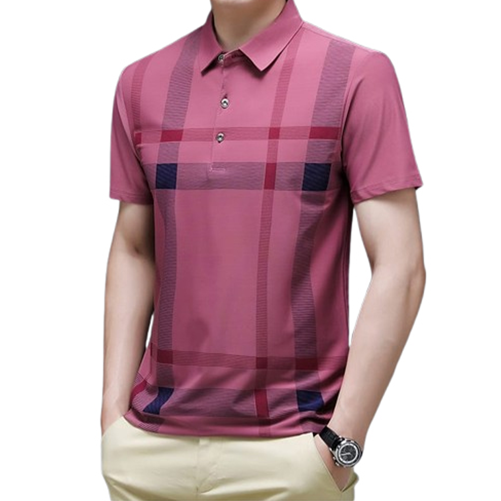 PP Jersey Half Sleeve Polo For Men - Multicolor - PT-D13