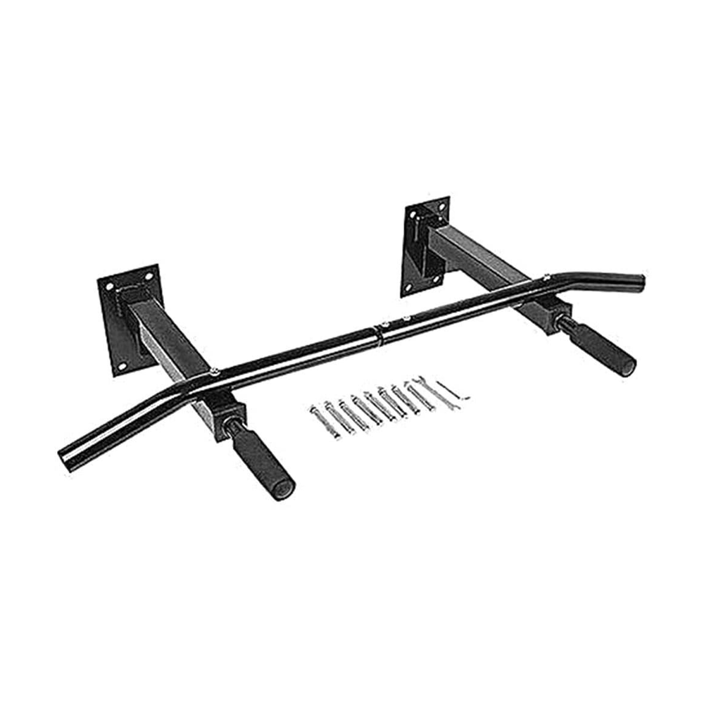 Wall Mounted Pull Up Chin Up Bar - Black