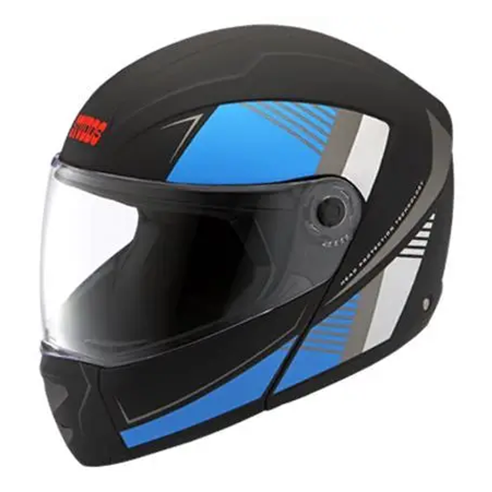 Studds Ninja D4 Modular Full Face Bike Helmet - Black and Blue