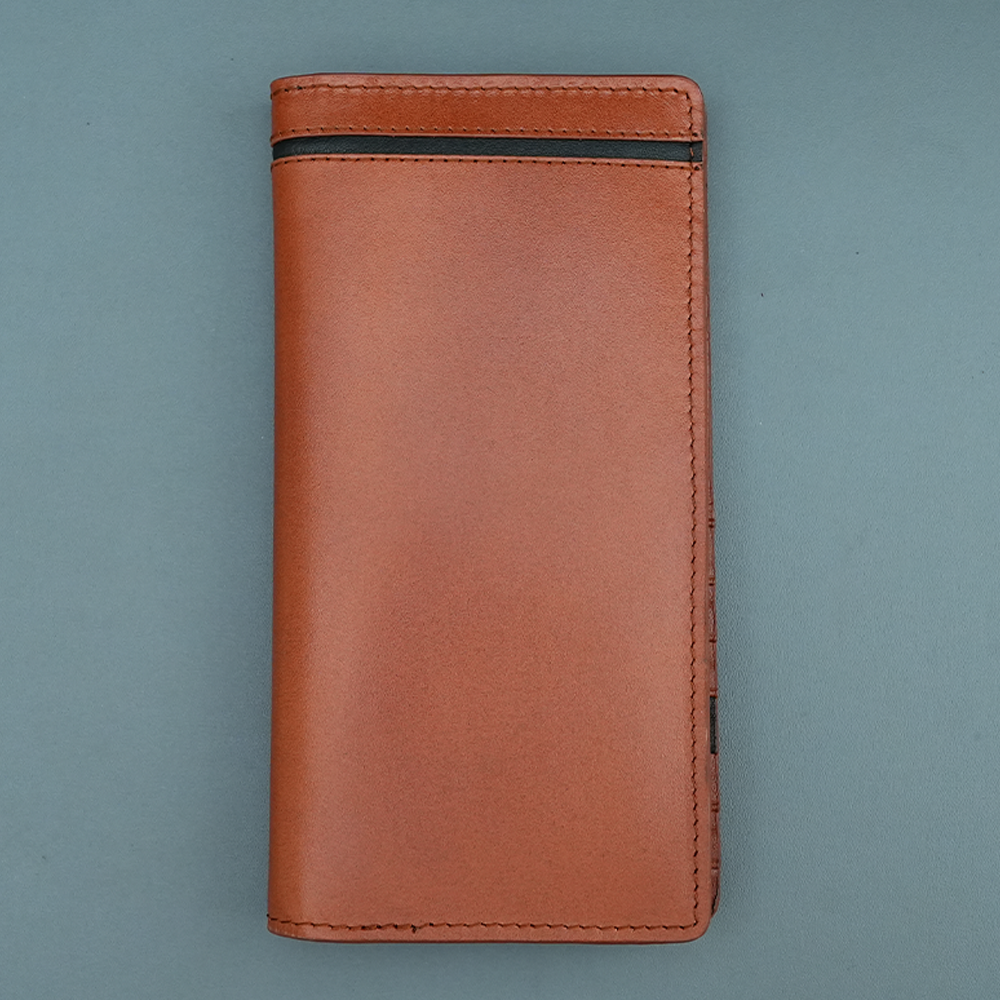 Rnw Leather Long Mobile and Coin Wallet For Men - Brown - RIM-LW-021-BRB