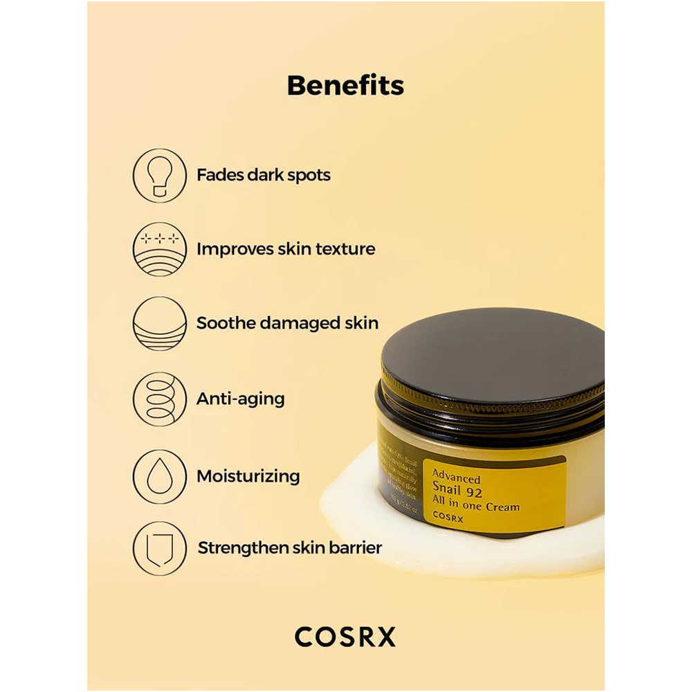 COSRX Advanced Snail 92 All In One Cream - 50gm