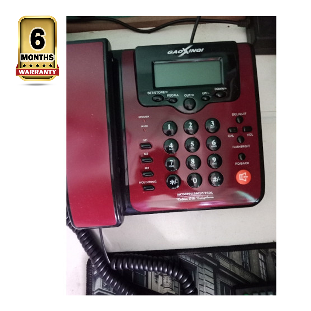 Gaoxinqi HCD399 Land Line Telephone - Red