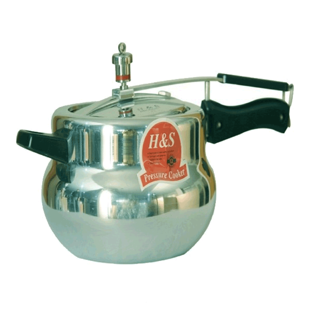 HandS 5.5 Litter Pressure Cooker Handi Model - Silver