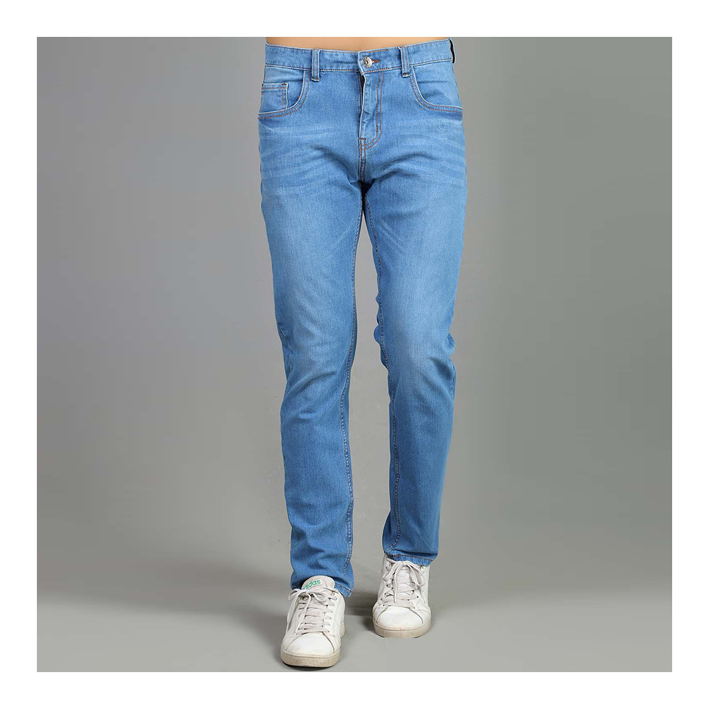 Cotton Semi Stretch Denim Jeans Pant For Men Light Blue NZ13004