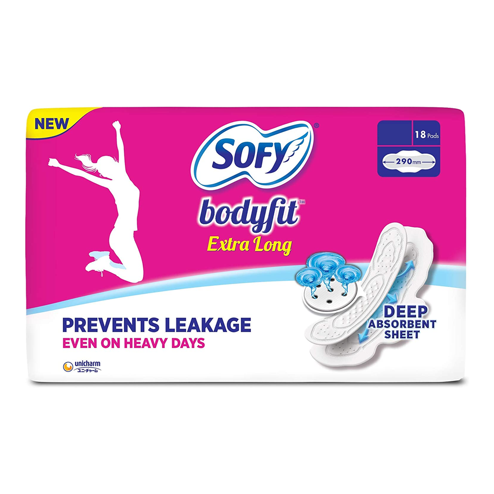 Sofy Body Fit Extra Long Sanitary Pads - 18 Pcs - 8903622000446 