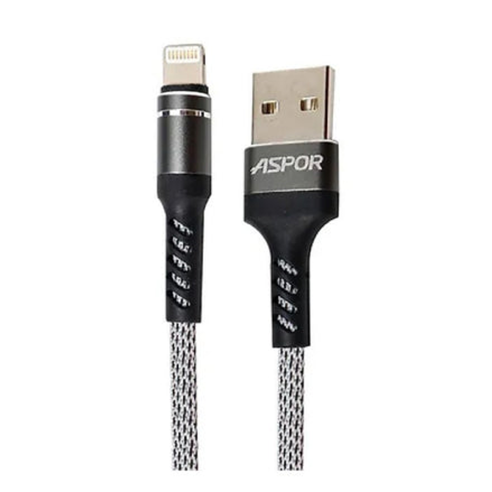 Aspor A163 Fast Charging Data Cable - 30cm - Black