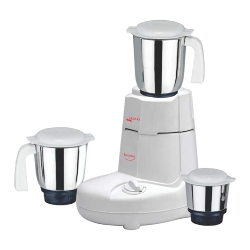 Sahara Inspire 3 In 1 Mixer Grinder 500W White