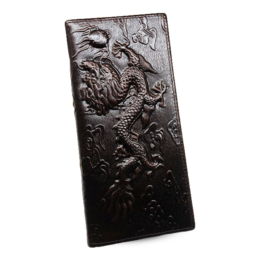 Leather Wallet for Men - Chocolate