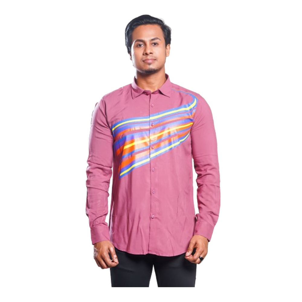 Cotton Full Sleeve Shirt For Men - Orchid - SP0101