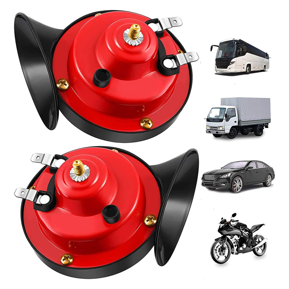 300DB Super Loud Train Horn for Vehicle - Red