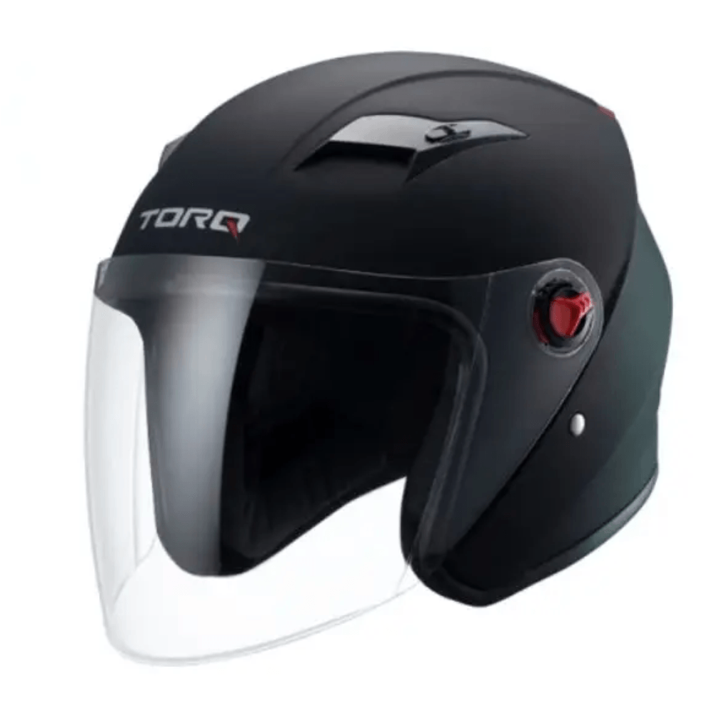 Torq Half Face Helmet - Matt Black