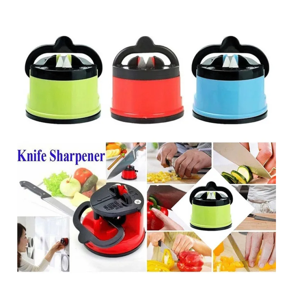 Knife Sharpener With Smart Suction Pad Base