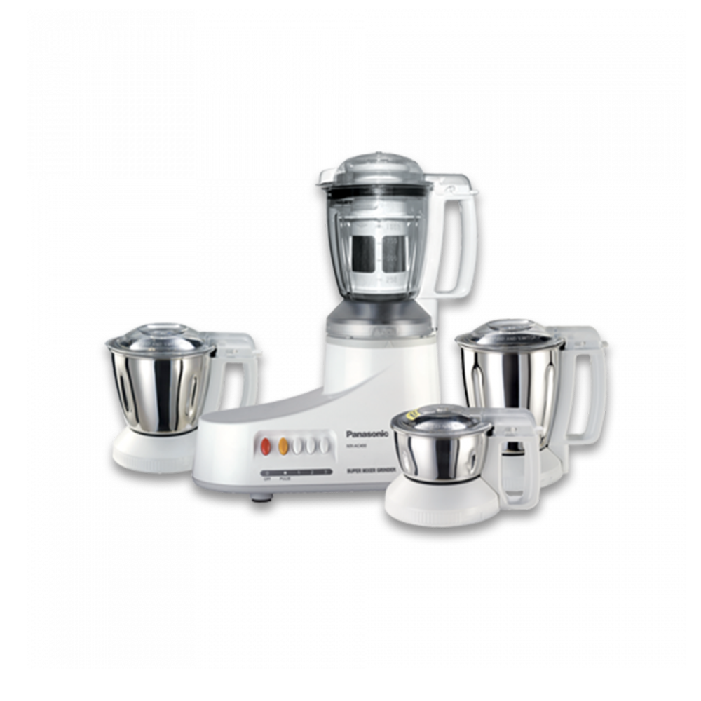 Panasonic MX-AC400 Mixer Grinder - 1000W - White and Silver