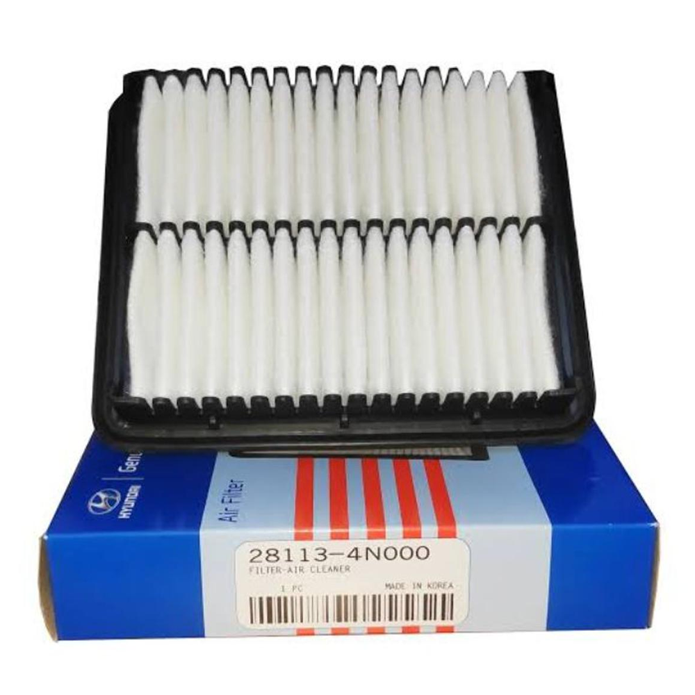 Hyundai 28113-4N000 Air Filter For Hyundai Car - White and Black