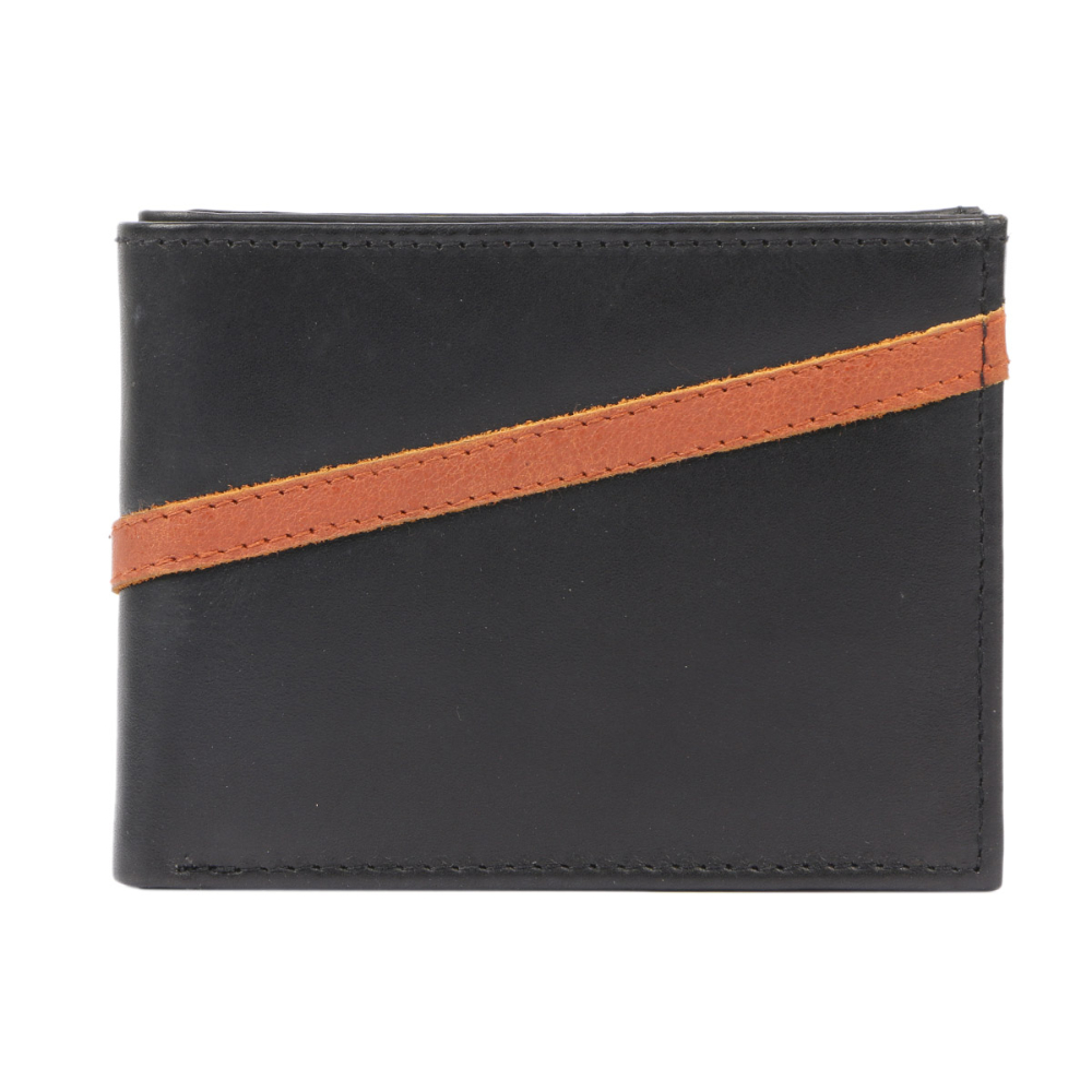 Apache 6008 Genuine Leather Wallet for Men - Black