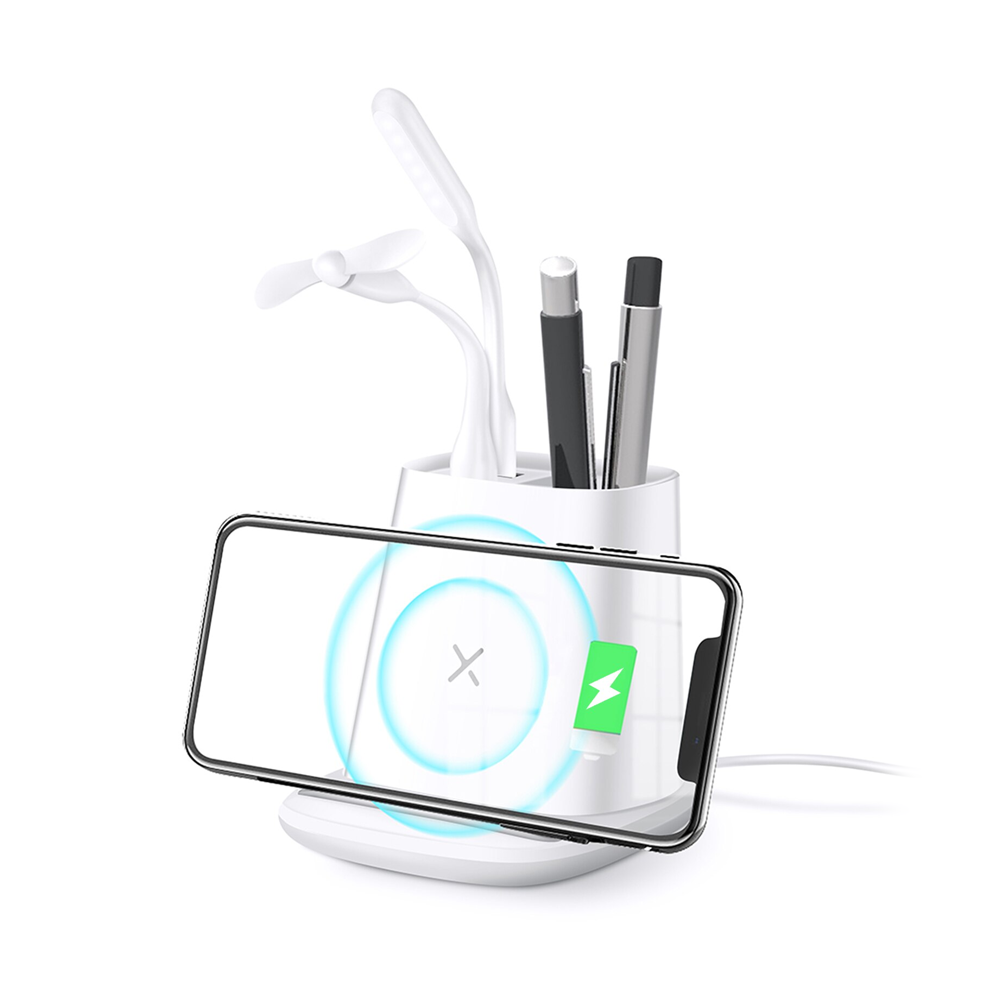 Multifunction Pen Holder With Wireless Charger