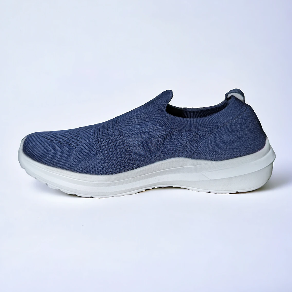 Western Mesh Casual Sneakers For Men - Navy - W2350