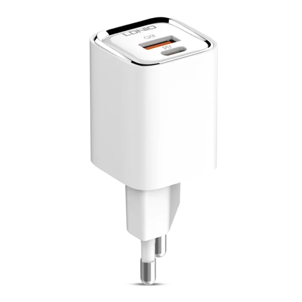 Ldnio A2317C Dual Port Fast Charger Adapter With Cable - 30W - White