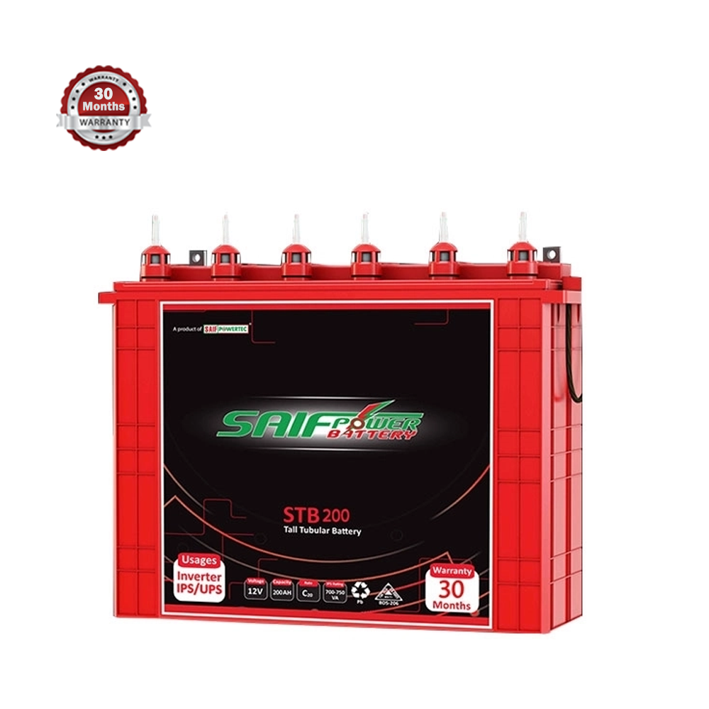 Saif Powertec STB 200 AH Tubular Battery - 200AH