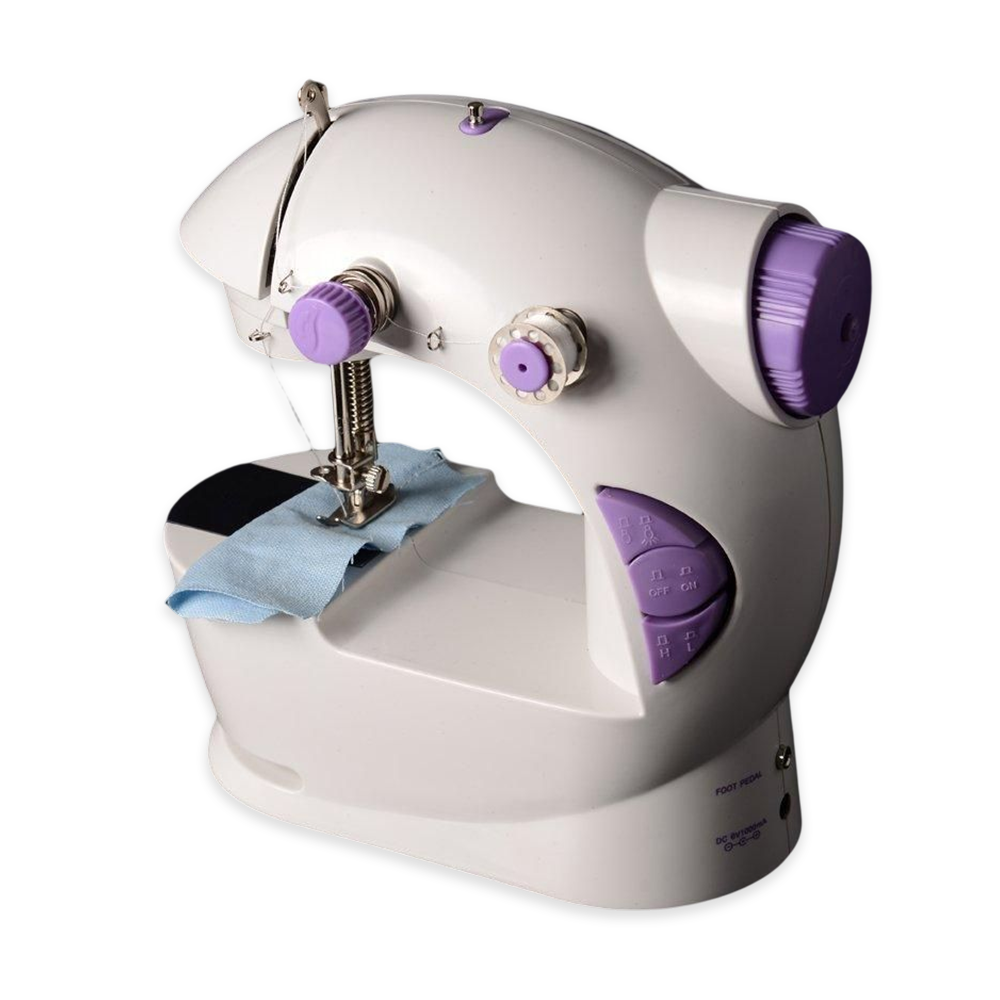 Electric Portable Mini Sewing Machine 4 in 1 - Cream and Pink