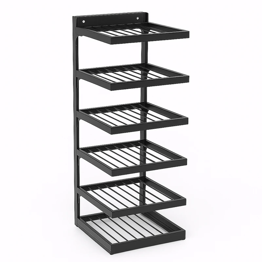 Metal 5 Layer Iron Rack - Black
