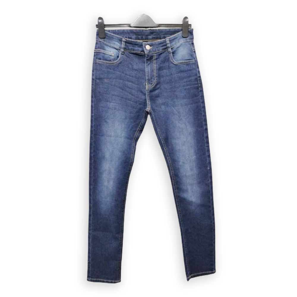 Cotton Denim Slim Fit Jeans Pant For Men - Light Blue