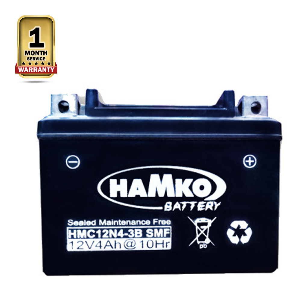 Hamko 12 Volt 12N4-3B Sealed Motorcycle Battery