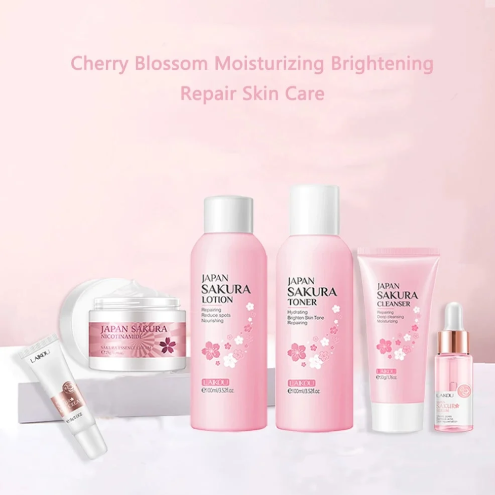 Laikou Sakura Skin Care Combo - 6 Pcs Set - LB117