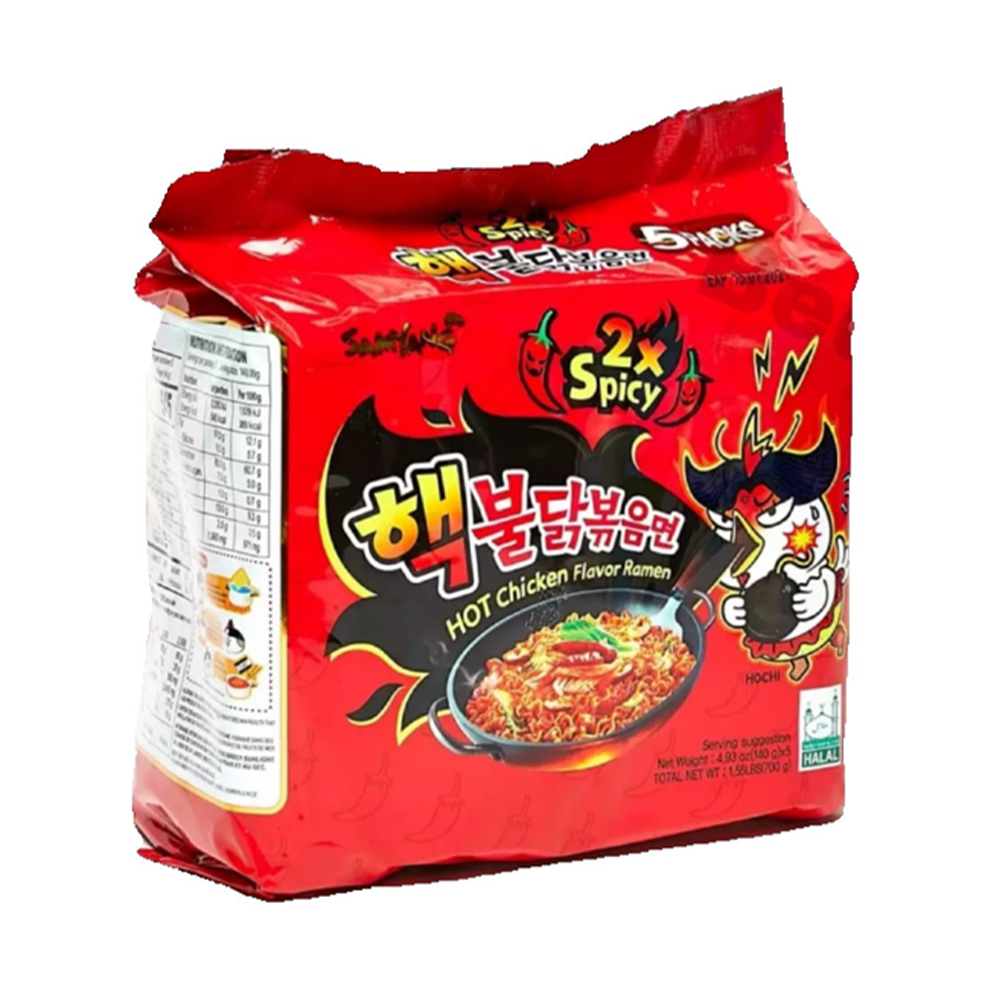Samyang Hot Chicken Ramen Noodles 2X Spicy - 700GM