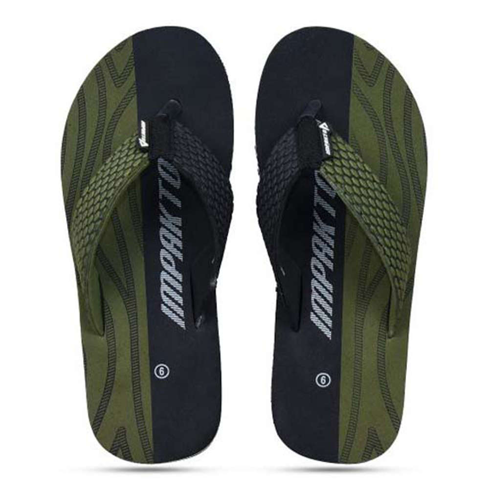 Ajanta Impakto EVA Hawai Fabricated Sandal For Men - Green - BM 0035