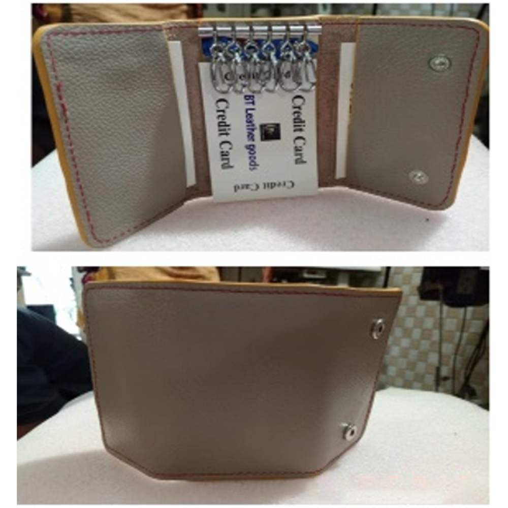 Leather Wallet for Men - Gray