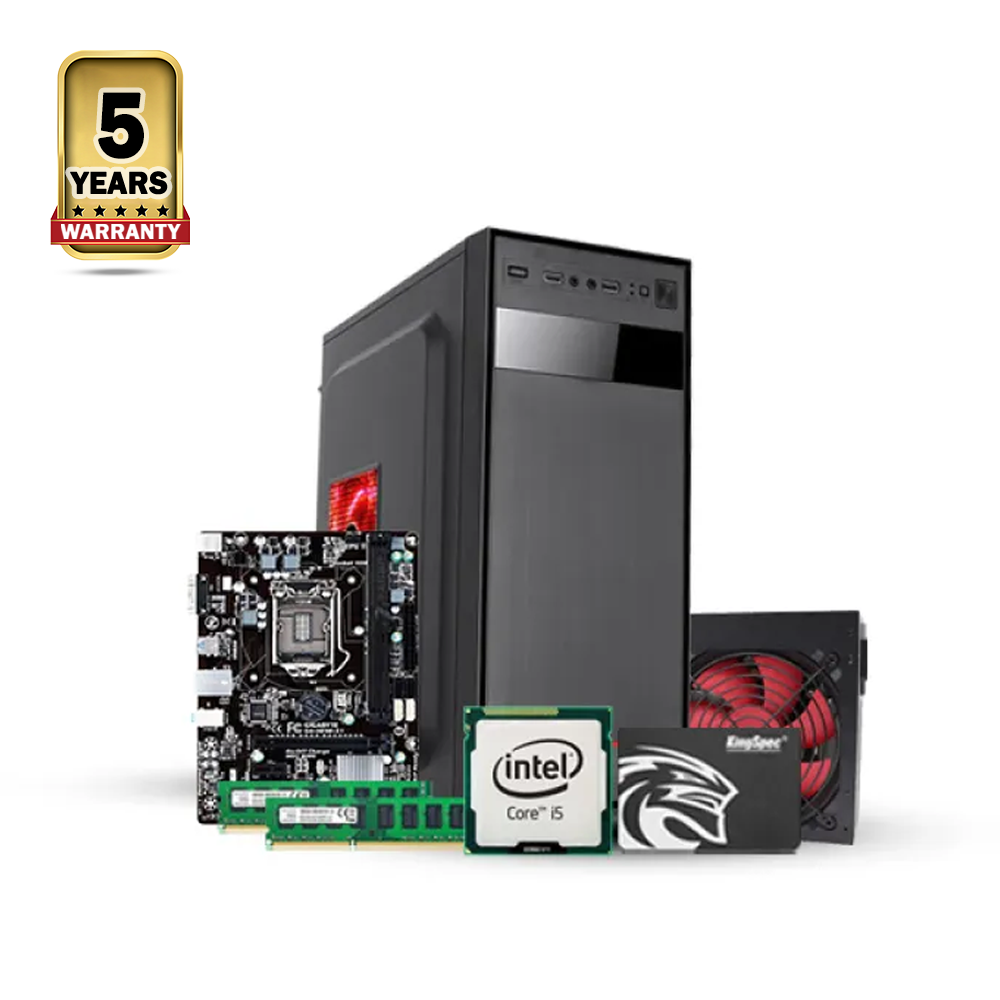 Intel Core i5 4th Generation - 8GB RAM - 128GB SSD - Full Desktop CPU - Black - bgwi-007