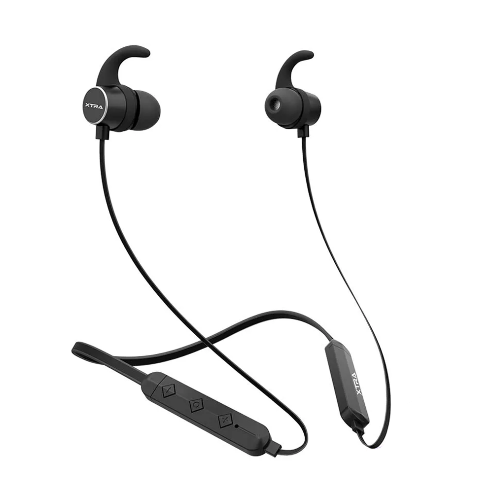 XTRA N30 Magnetic Lock Neckband Earphone Black