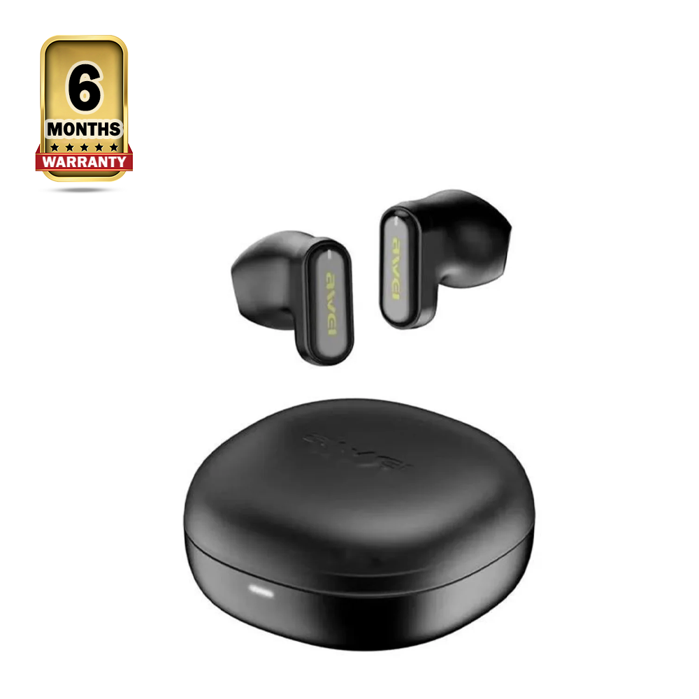 Awei T76 TWS Bluetooth Wireless Earbuds - Black