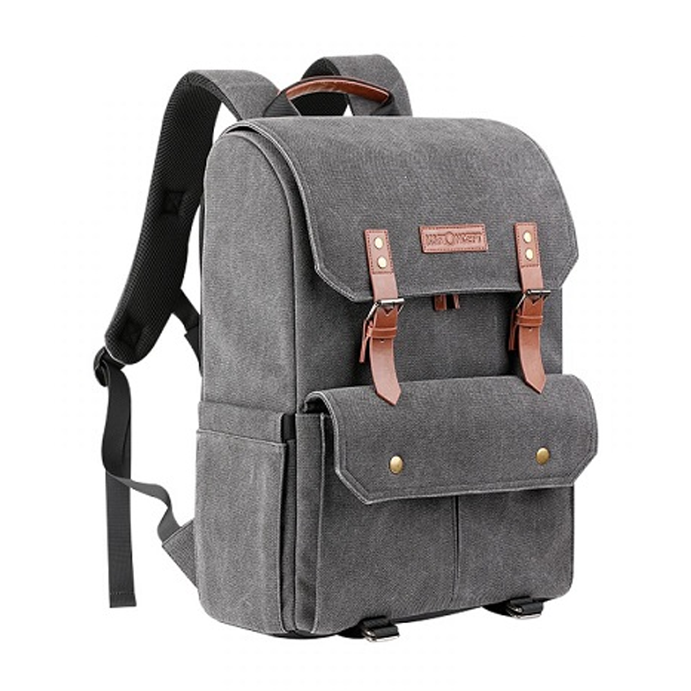 K&F Concept KF13.104 Multifunctional Waterproof Camera Backpack With Laptop Chamber - Grey
