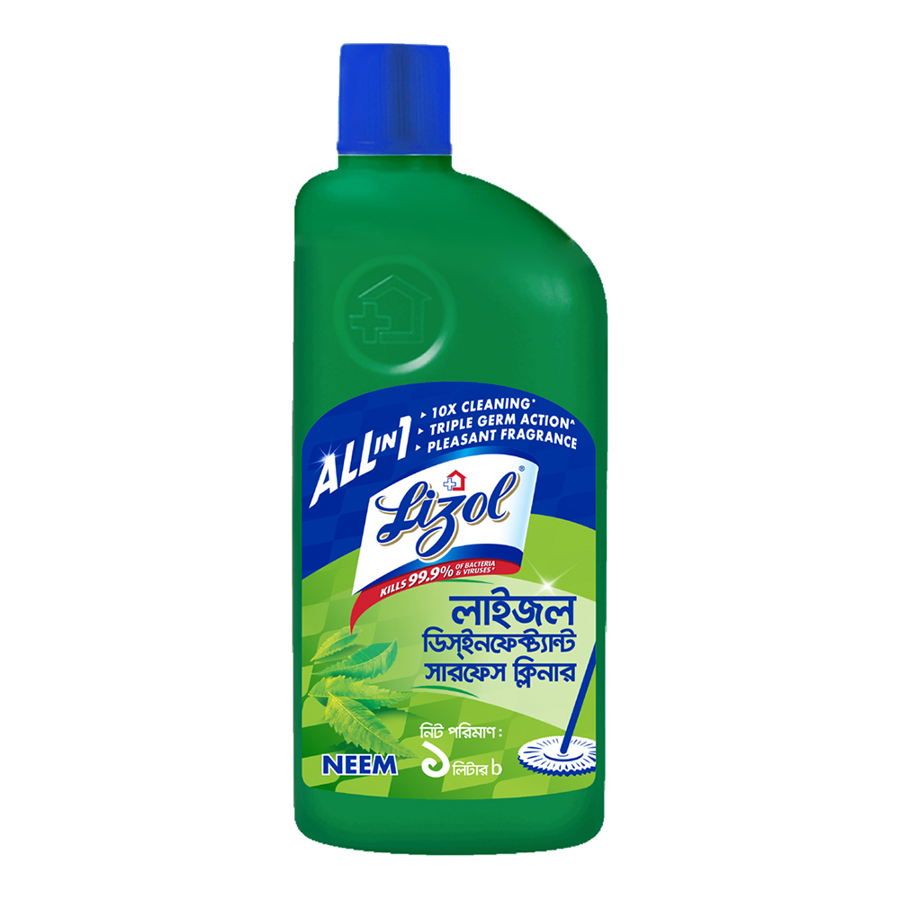 Lizol Disinfectant Neem Surface Cleaner - 1 Ltr - Li05N