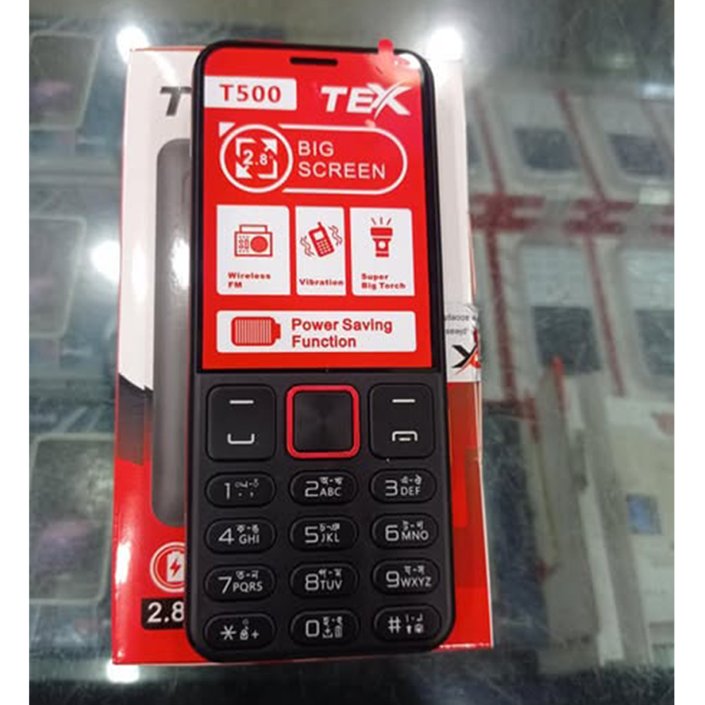 TEX T500 Feature Phone - Black